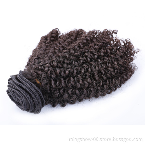 4C virgin mongolian afro kinky curly hair extension